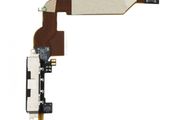 iPhone 4s Replacement Charging Dock Port Connector Flex Cable and Mic in Black