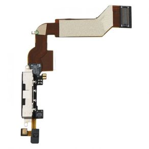 iPhone 4s Replacement Charging Dock Port Connector Flex Cable and Mic in Black