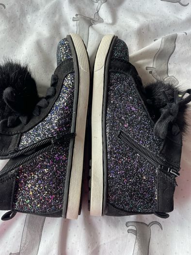 Girls glitter boots -as new