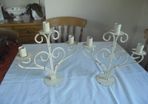 Vintage/Shabby Chic Candelabras x 2 for Sale