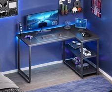 L Shaped Gaming Desk, 100x70 cm Computer Desk