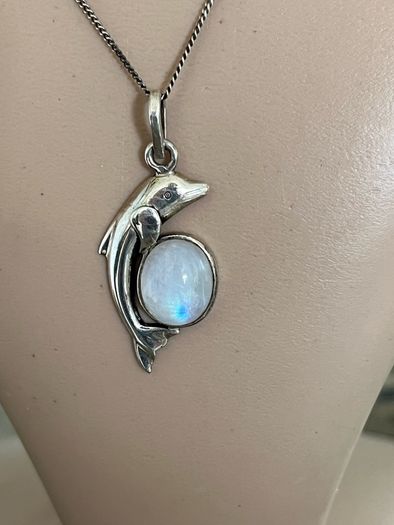 sterling silver dolphin necklace