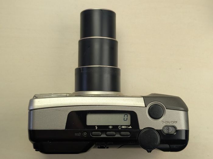 Pentax Espio 115M 35mm Film Point and Shoot Camera Silver Tested with film.