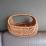 Vintage Handcrafted Wicker Basket Image 2