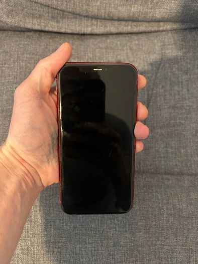 iPhone 11 red 128gb unlocked, 100% battery