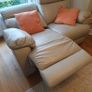 Two seater leather recliner Image 5
