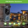 Wireless Video Doorbell Camera with Chime, 1080P Smart WiFi Door Bells Camera, Voice Changer, PIR Motion Detection, 2-Way Audio, Night Vision,Battery Powered, IP66, Works with Alexa & Google Home Image 7