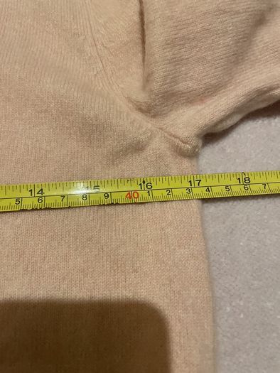 Blush pink V neck cashmere jumper