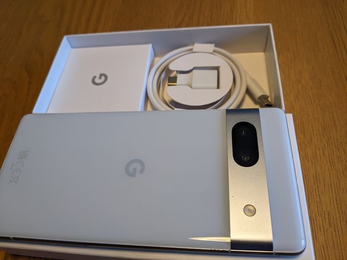 New Unused Google Pixel 7a 128GB with Leather Case