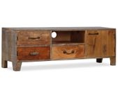 TV Cabinet Solid Wood Vintage 118x30x40 cm