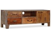 TV Cabinet Solid Wood Vintage 118x30x40 cm