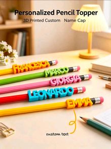 Personalized Pencil Name Topper