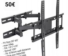 Tv Wall Mount Bracket Tilt and Swivel 20" - 65"
