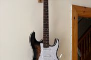 Jet Guitars JS-450 QTBR Roasted Maple / Rosewood HSS - Transparent