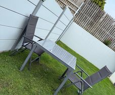 For free garden table and two chairs.