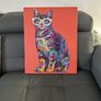 Diamond cat picture - on a canvas Image 5
