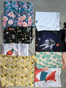 Cloth Nappy Wet Bags 8 Reusable Nappy Bags , 2 Baba Boo Mesh Bag