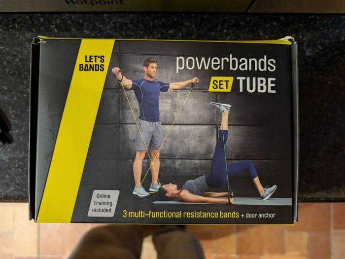 Lets Band Exercise Gym Resistance Powerbands Set Tube