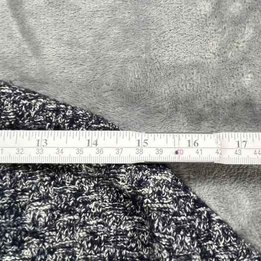 Toast Wool Cotton Coat Size 16 Blue Grey Marl Long Jacket Utility Pockets -Snaps