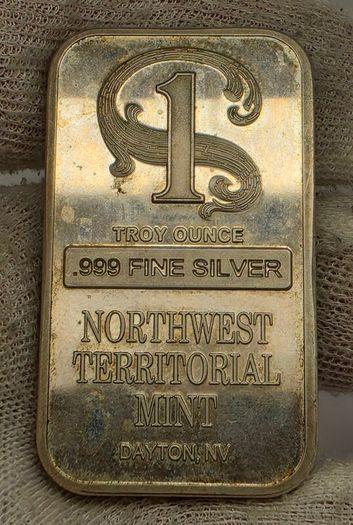 Northwest Territorial Mint Dayton NV 1oz .999 Fine Silver Bar 1 Troy Ounce
