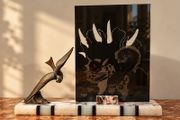 Antique marble frame