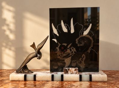 Antique marble frame