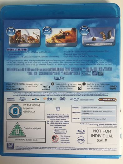 Ice Age (Blue Sky Studios) 2002-2012 (Movies 1-4) [Blu-ray 4x Animated Movies]