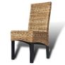 Dining Chairs 6 pcs Abaca and Solid Mango Wood Image 8