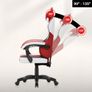 Huzaro Force 2.7 Red Velour Gaming Chair Ergonomic Reclining Gaming Chair Image 7