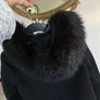 Zara Wool Blend Black Winter Duffel Coat XS Image 5