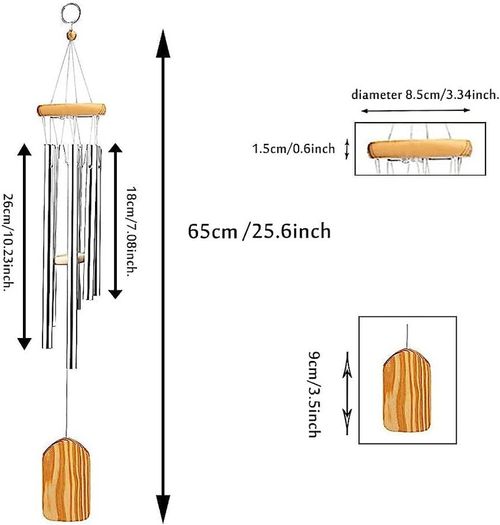 Wind Chime, Garden Wind Chime Woodstock Wind Chimes Home Decor Windchimes for Indoor (FREE SHIPPING)