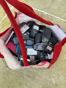 Bag of phones