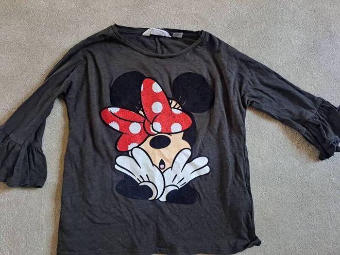 Minnie mouse flare sleeve top 6-7 rrp20
