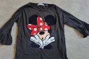 Minnie mouse flare sleeve top 6-7 rrp20