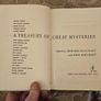 A Treasury Of Great Mysteries.  By Howard Haycraft. And John Beecroft. First Edition Volume 1 1957 Hardback In Good Condition.  See Photos For Same. Image 2