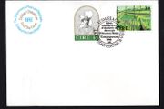 1981 Ireland 150th Anniversary of the Birth of Jeremiah O'Donovan Rossa. Irish Art: Railway Embankment by WJ Leech Stamps P&amp;T First Day Cover(FDC) with Limerick cancel