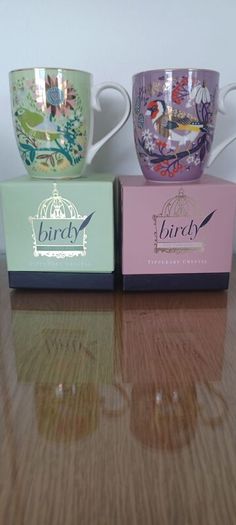 Birdy Tipperary Crystal China  mugs
