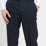 Regular Fit Active Waist Trousers - W38 L33 - NAVY Image 2