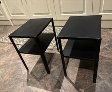 Set of 2 Metal Nightstands