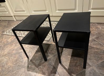 Set of 2 Metal Nightstands