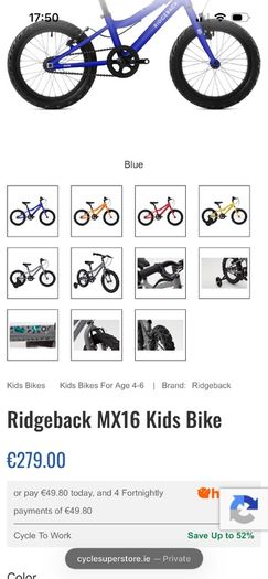 16 inch MX16 Ridgeback