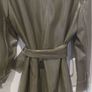 Topshop green vinyl trench coat Image 4