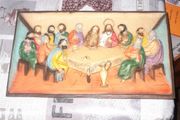 A Beautiful Plaque Last Supper Jesus and the Twelve Apostles, It features a raised relief sculpture Postage Available on all my Items or Collection in Rochfortbridge Westmeath