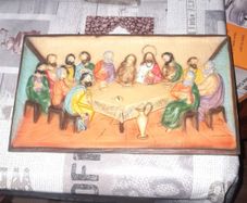 A Beautiful Plaque Last Supper Jesus and the Twelve Apostles, It features a raised relief sculpture Postage Available on all my Items or Collection in Rochfortbridge Westmeath