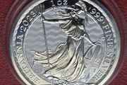 UK 1 oz silver BRITANNIA 2023 2 Pound BU coin