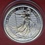 UK 1 oz silver BRITANNIA 2023 2 Pound BU coin Image 4