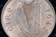 [#193] - Ireland 1942 | Irish 1/2d | Irish Half Penny | Sow | KM.10