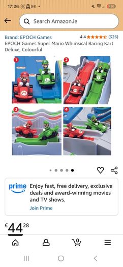 Mario kart Deluxe whimsical racing track
