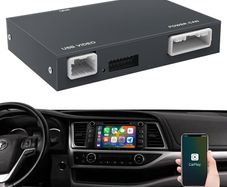 CarPlay Interface Box for Toyota C-HR RAV4 Highlander Tundra Sienna Prius Yaris Camry Wireless CarPlay Android Auto Decoder Module with AirPlay and GPS Navigation