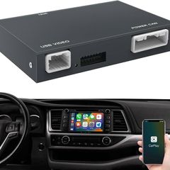 CarPlay Interface Box for Toyota C-HR RAV4 Highlander Tundra Sienna Prius Yaris Camry Wireless CarPlay Android Auto Decoder Module with AirPlay and GPS Navigation